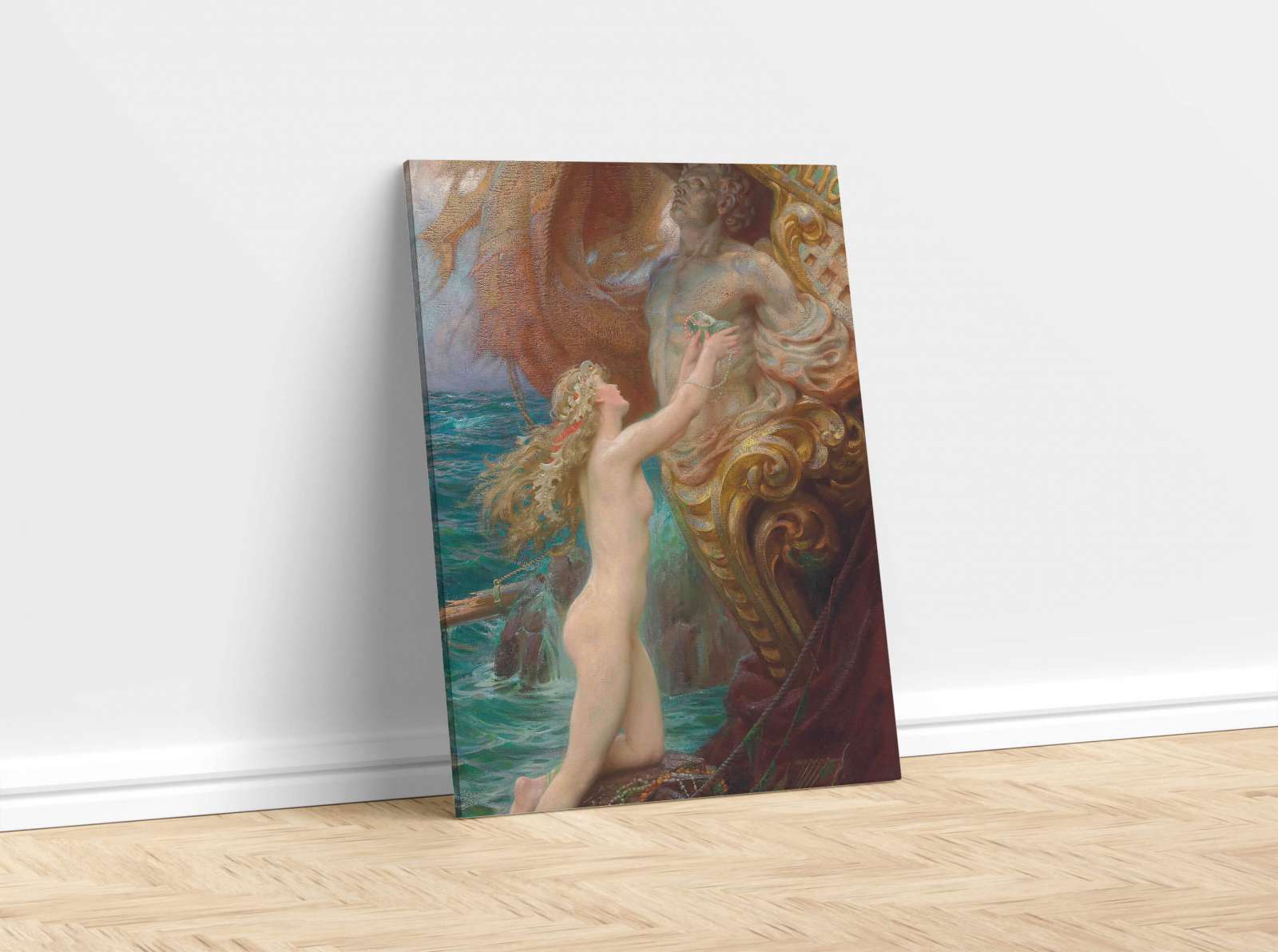 Reprodukcija „Jūros idilė“, Herbert James Draper