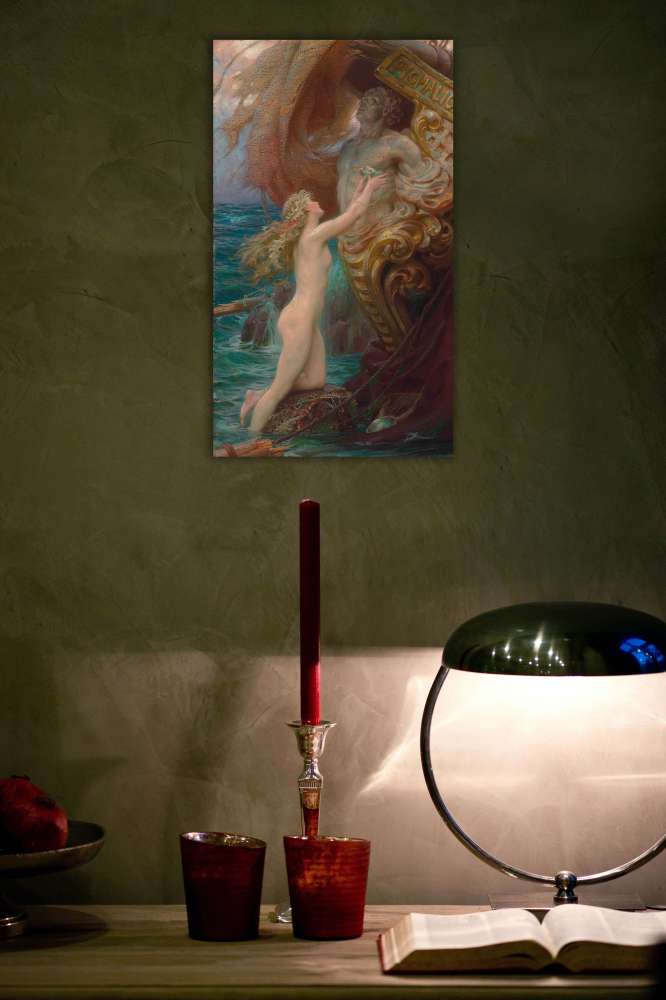 Reprodukcija „Jūros idilė“, Herbert James Draper