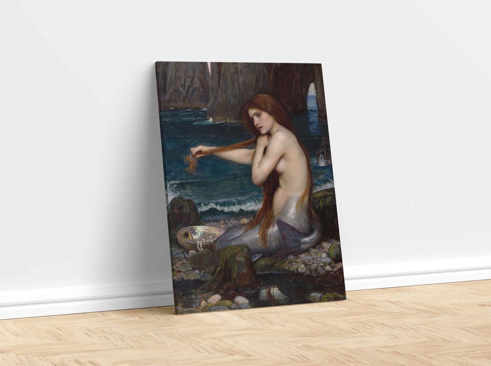 Reprodukcija „Undinė“, John William Waterhouse (1900)