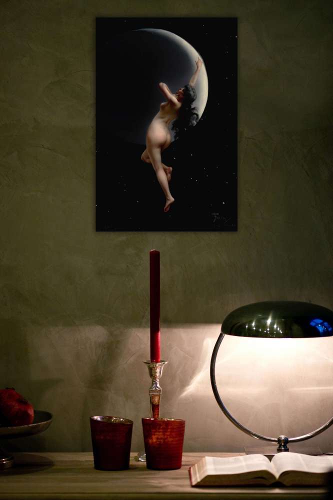 Reprodukcija „Naktis“, Luis Ricardo Falero (1883)