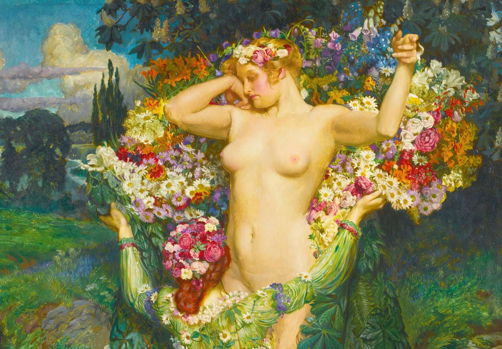 Reprodukcija „Bundantis pavasaris“, Byam Shaw