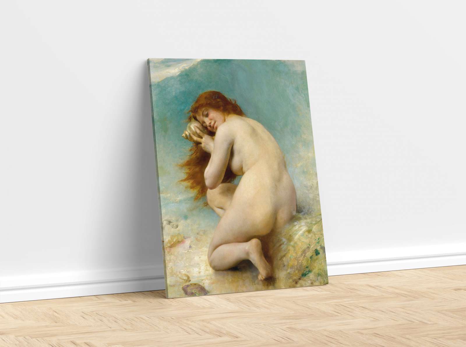 Reprodukcija „Vandens nimfa“, Léon Jean Basile Perrault (1898)