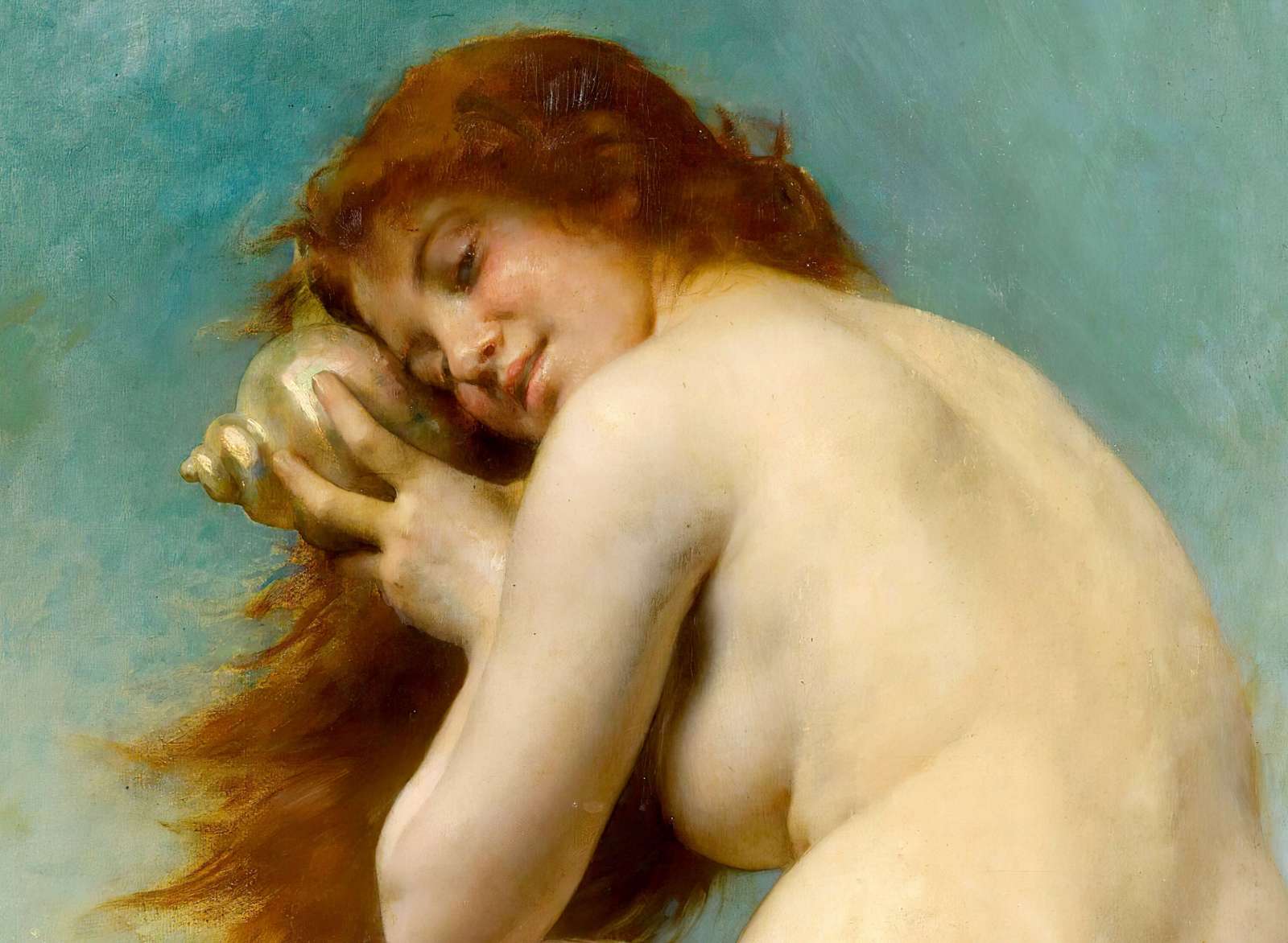 Reprodukcija „Vandens nimfa“, Léon Jean Basile Perrault (1898)