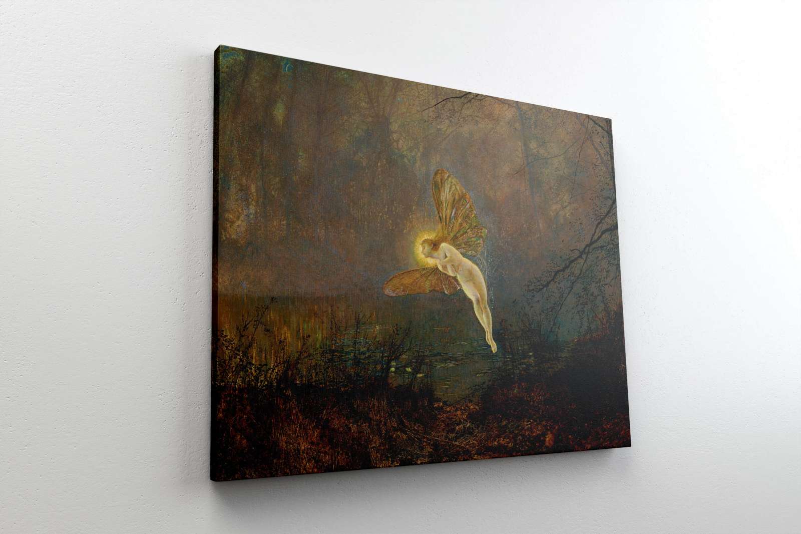 Reprodukcija „Vidurvasario naktis“, John Atkinson Grimshaw (1876)
