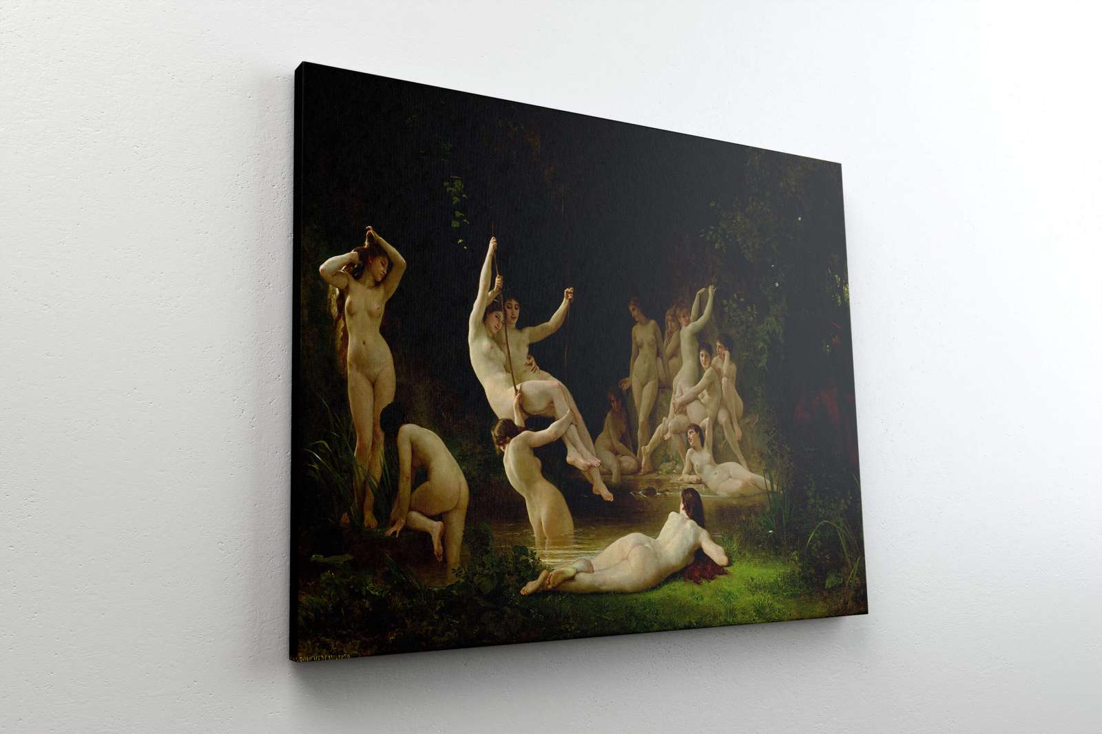 Reprodukcija „Nimfos“, William Bouguereau (1878)