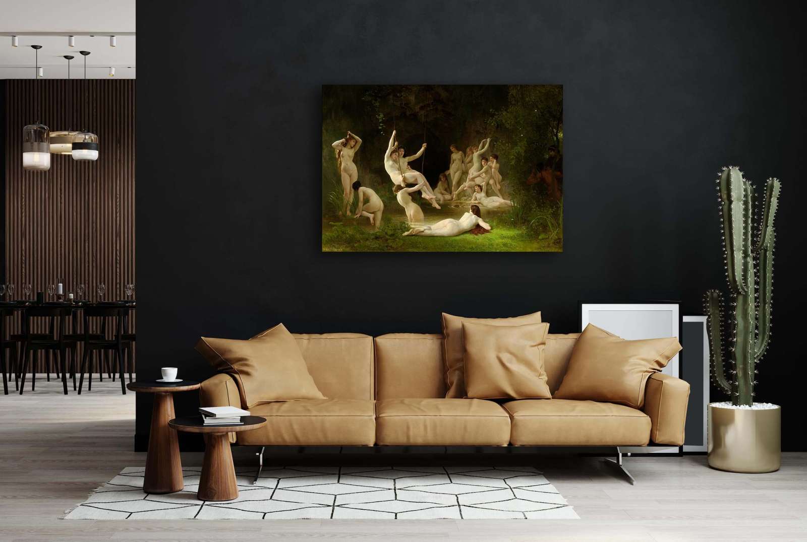 Reprodukcija „Nimfos“, William Bouguereau (1878)