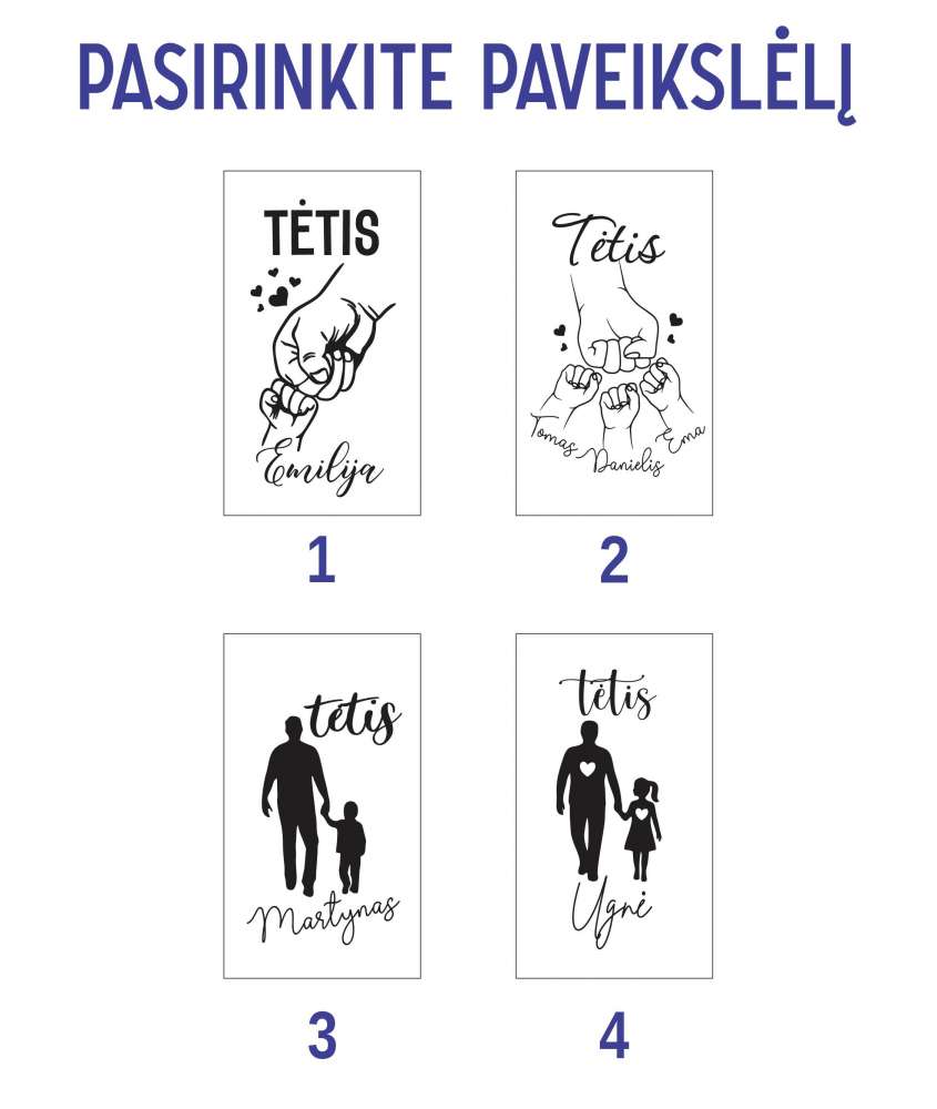 Vyriškas pakabukas - Tėčiui