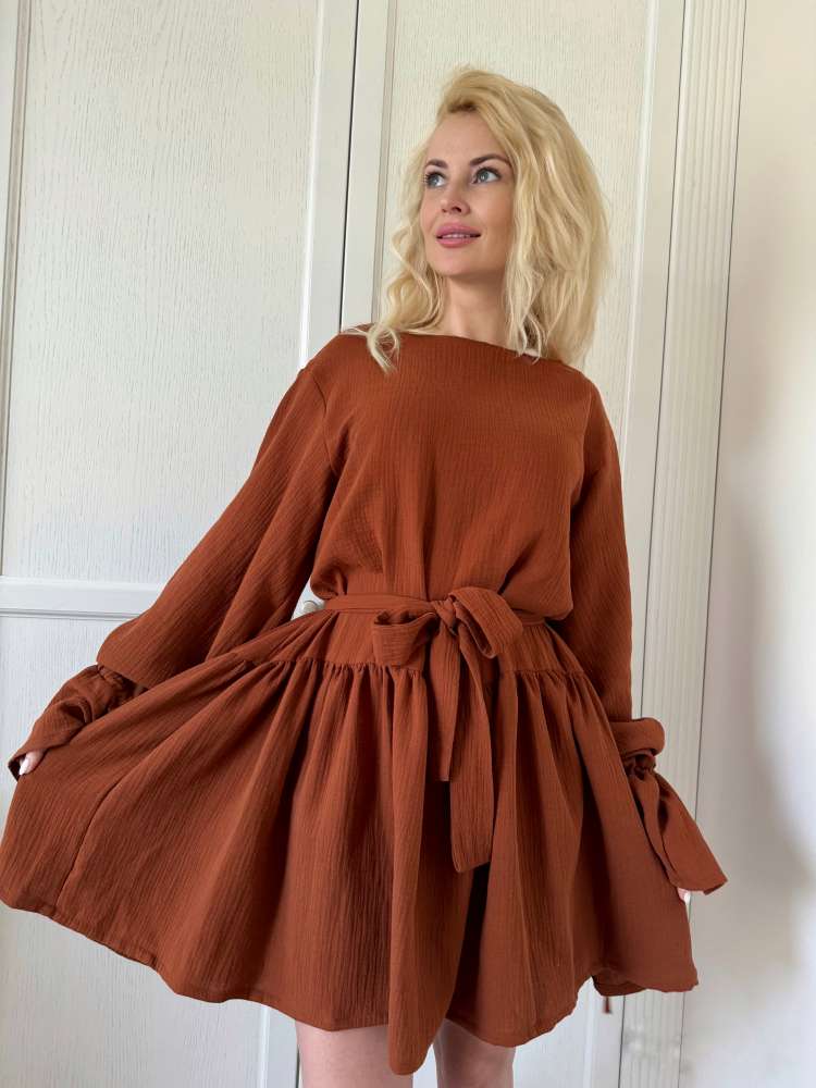 Suknelė Asel Ruda