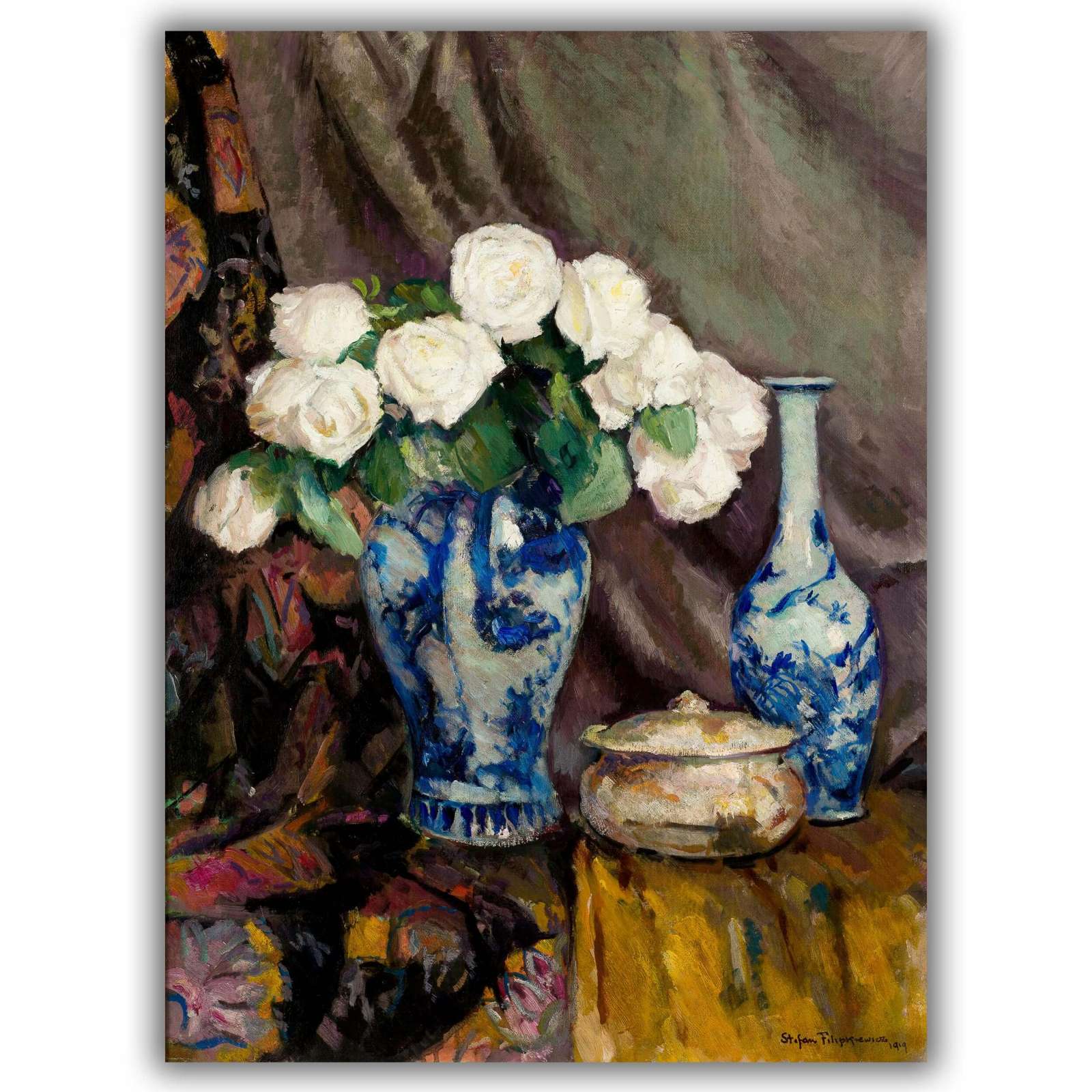 Reprodukcija „Baltos rožės“, Stefan Filipkiewicz (1919)