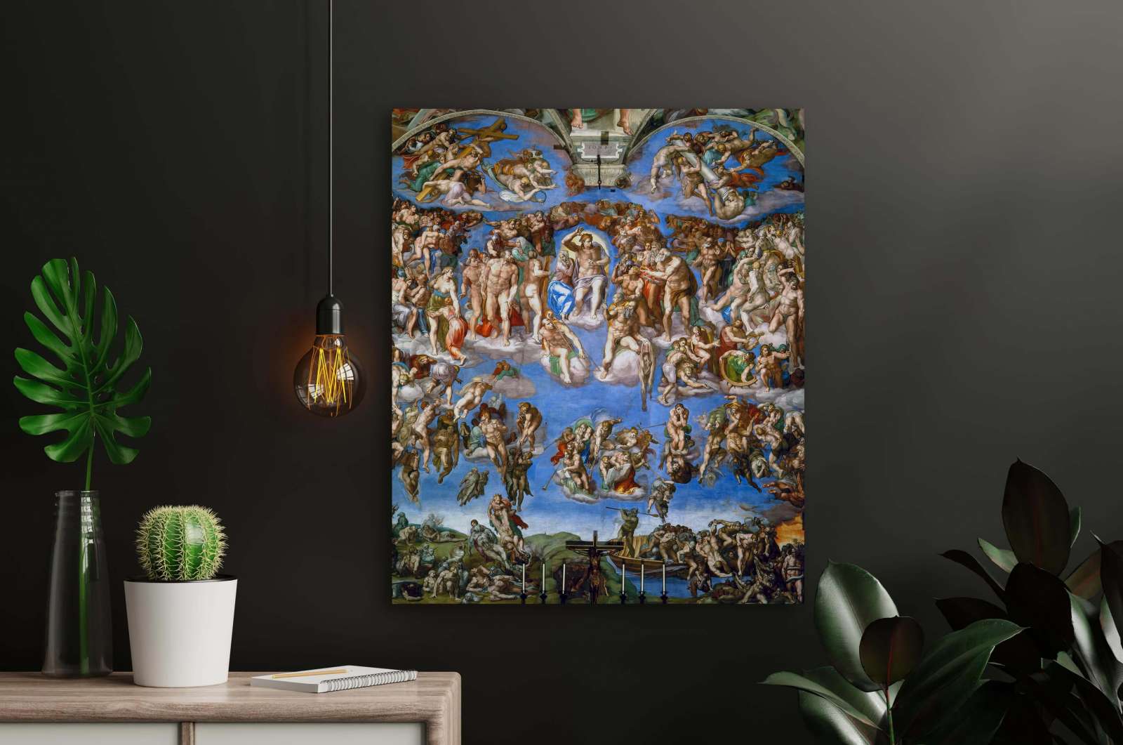 Reprodukcija „Paskutinis teismas“, Michelangelo Buonarroti (1541)