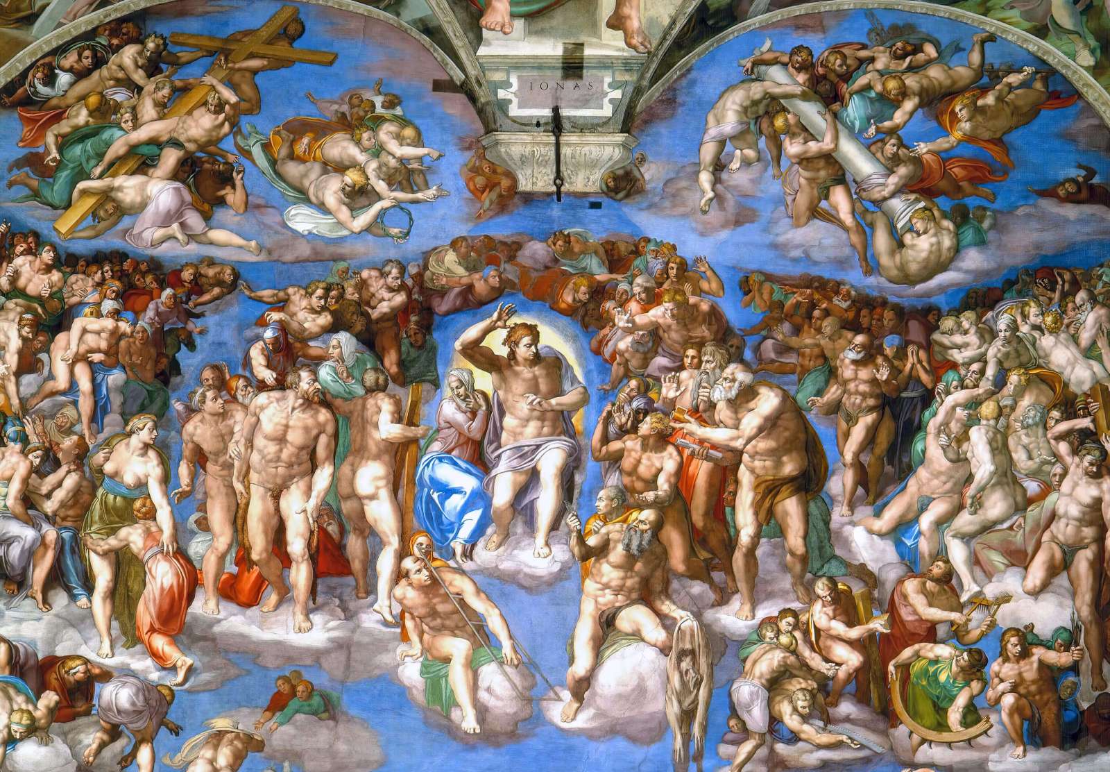 Reprodukcija „Paskutinis teismas“, Michelangelo Buonarroti (1541)