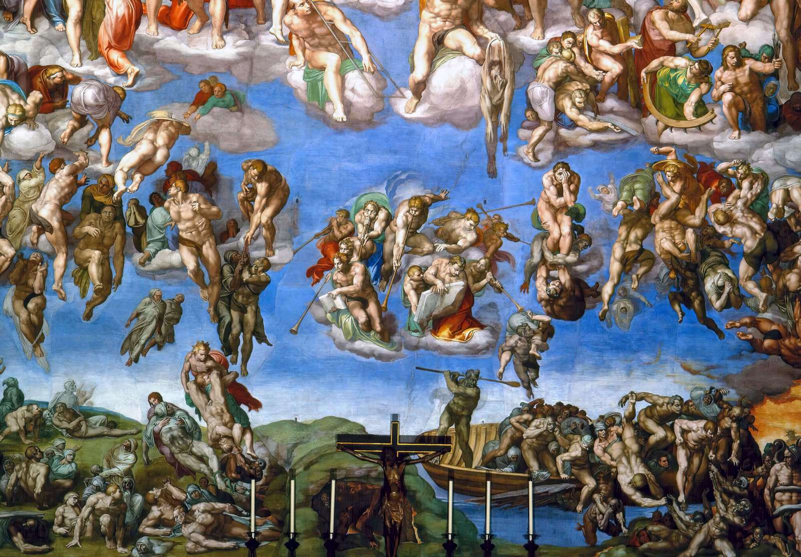 Reprodukcija „Paskutinis teismas“, Michelangelo Buonarroti (1541)