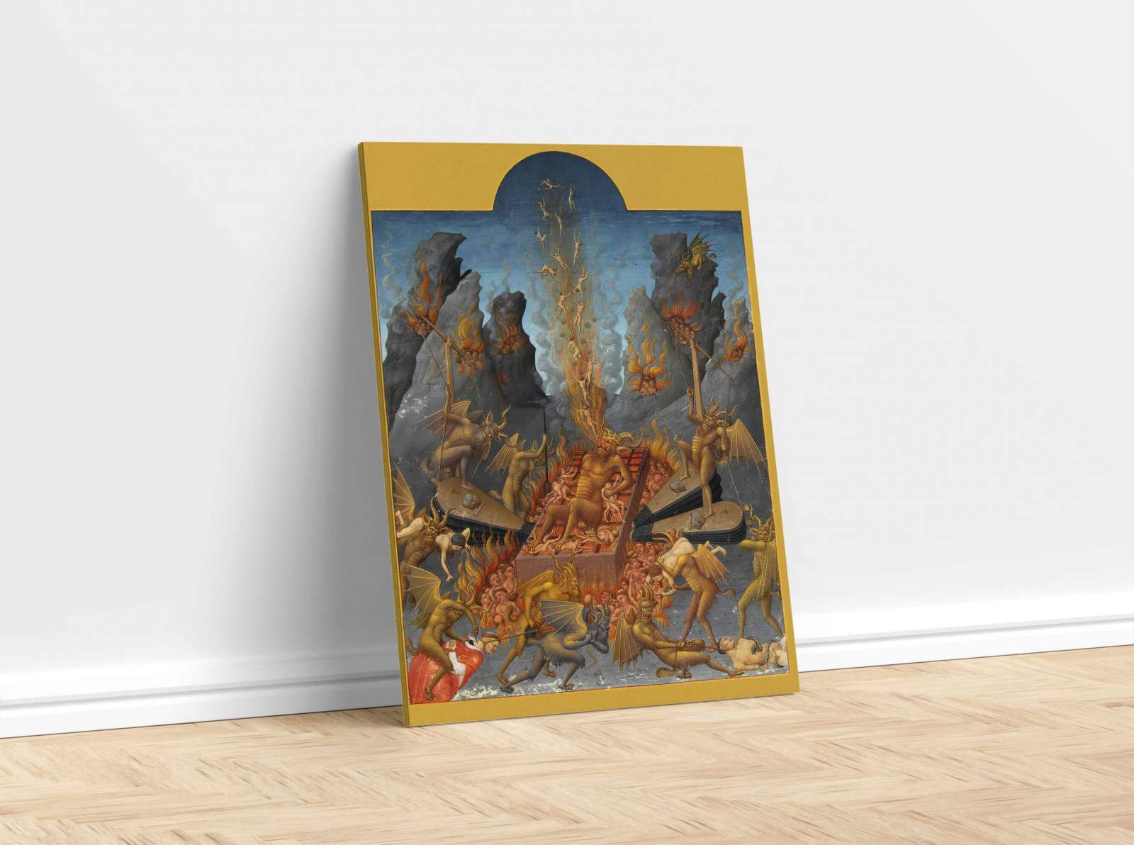 Reprodukcija „Pragaras“, broliai Limbourg  (1411)