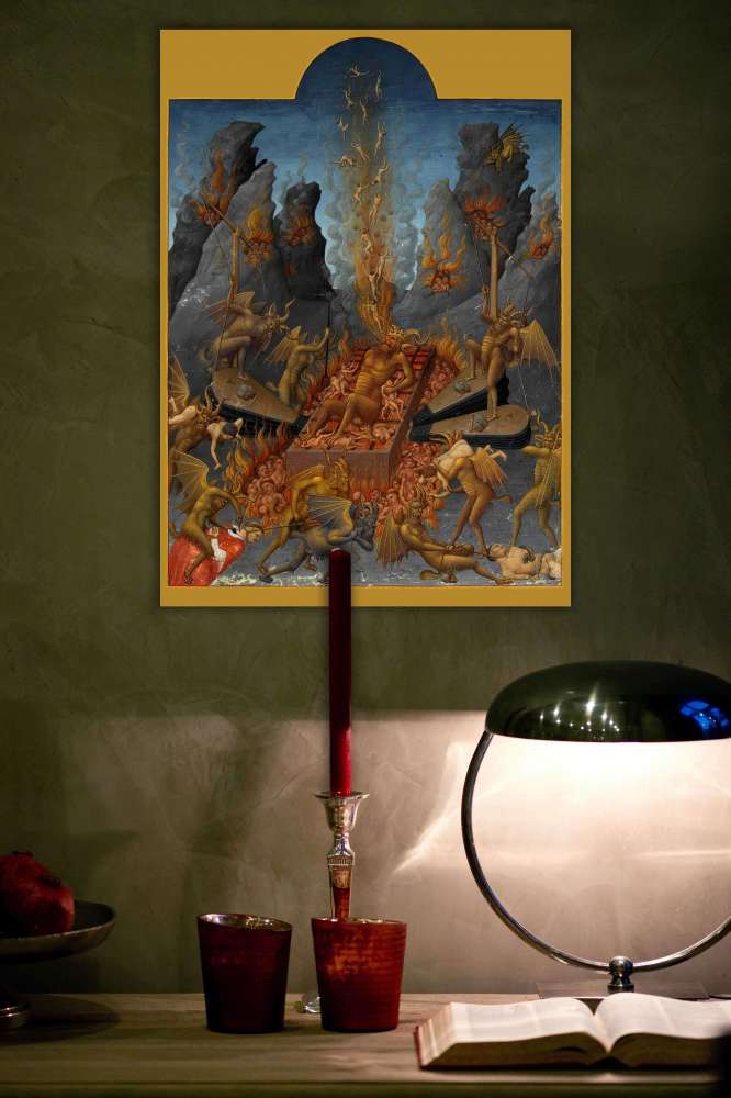 Reprodukcija „Pragaras“, broliai Limbourg  (1411)
