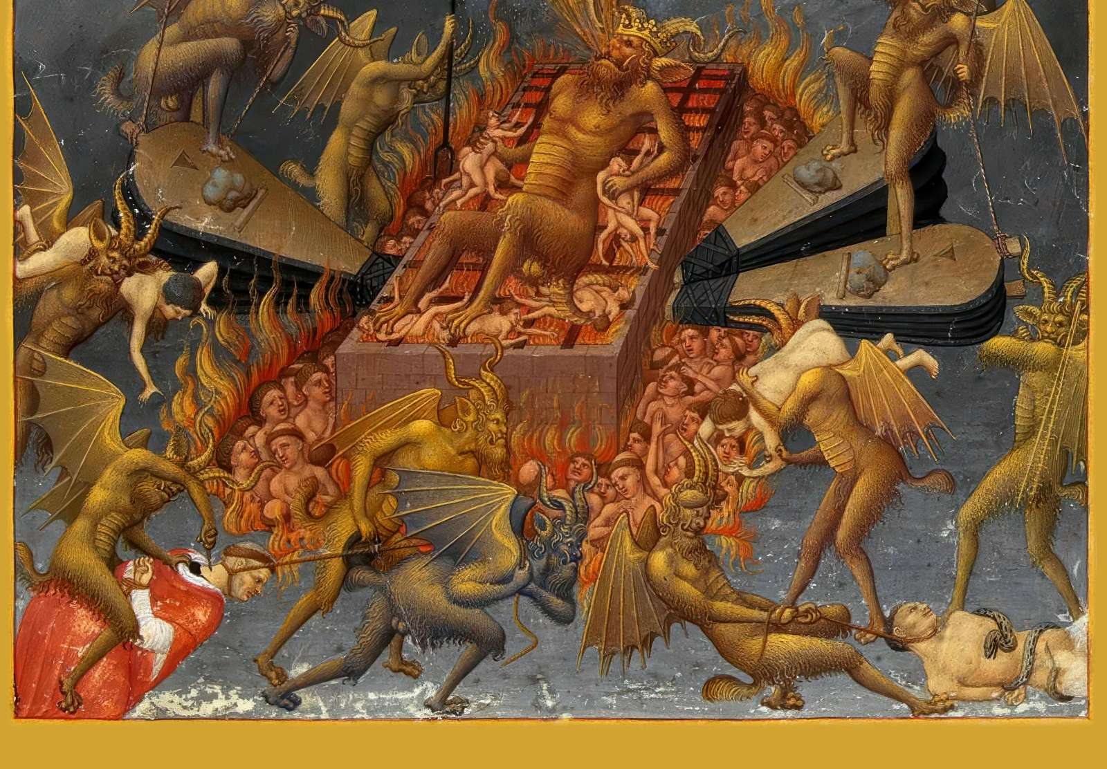 Reprodukcija „Pragaras“, broliai Limbourg  (1411)