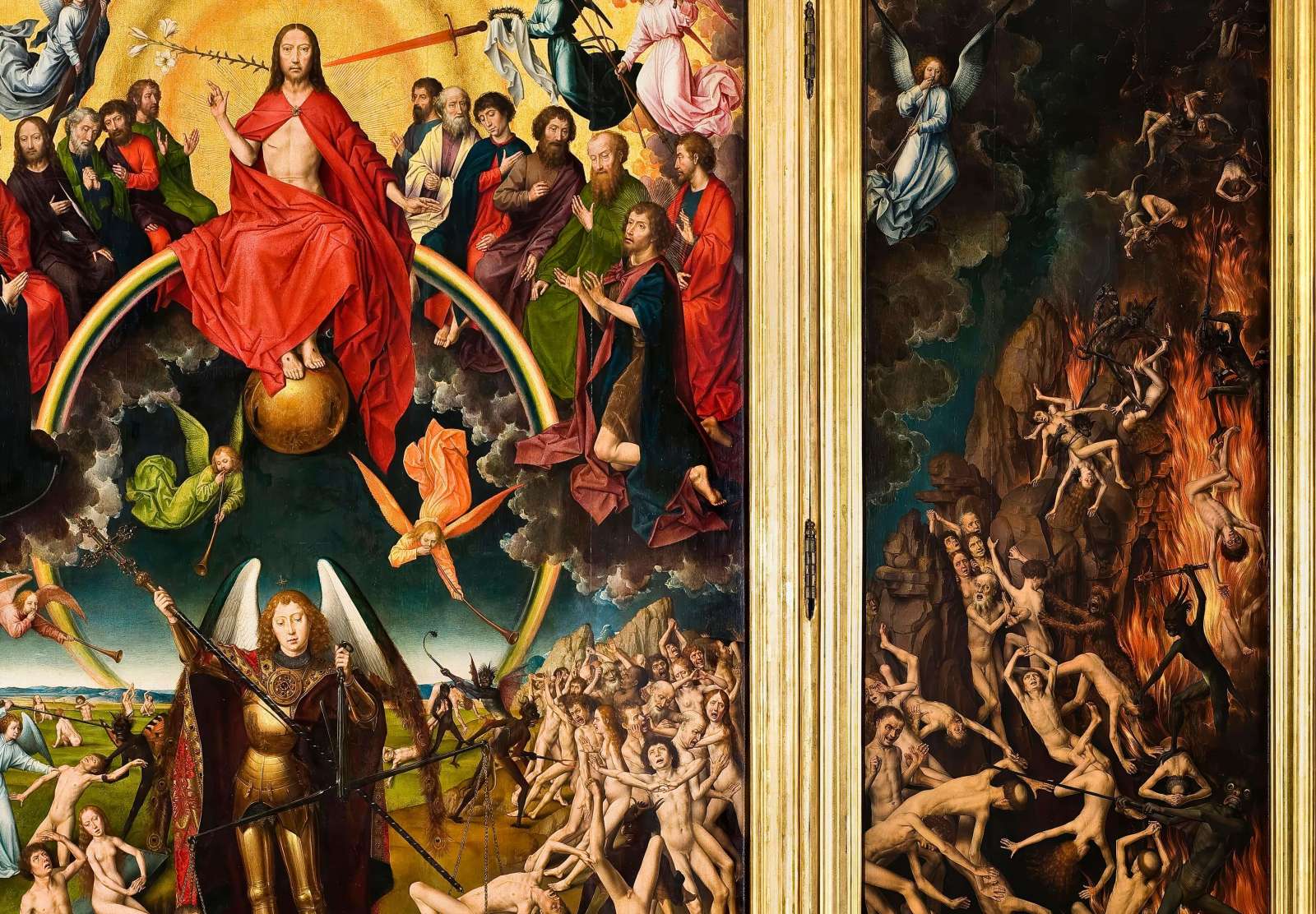 Reprodukcija „Paskutinis teismas“, Hans Memling (1471)