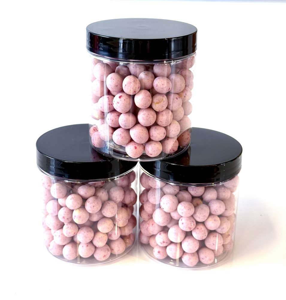 ''Buble gum'' skonio skrudinti avinžirniai baltąjame šokolade 120g