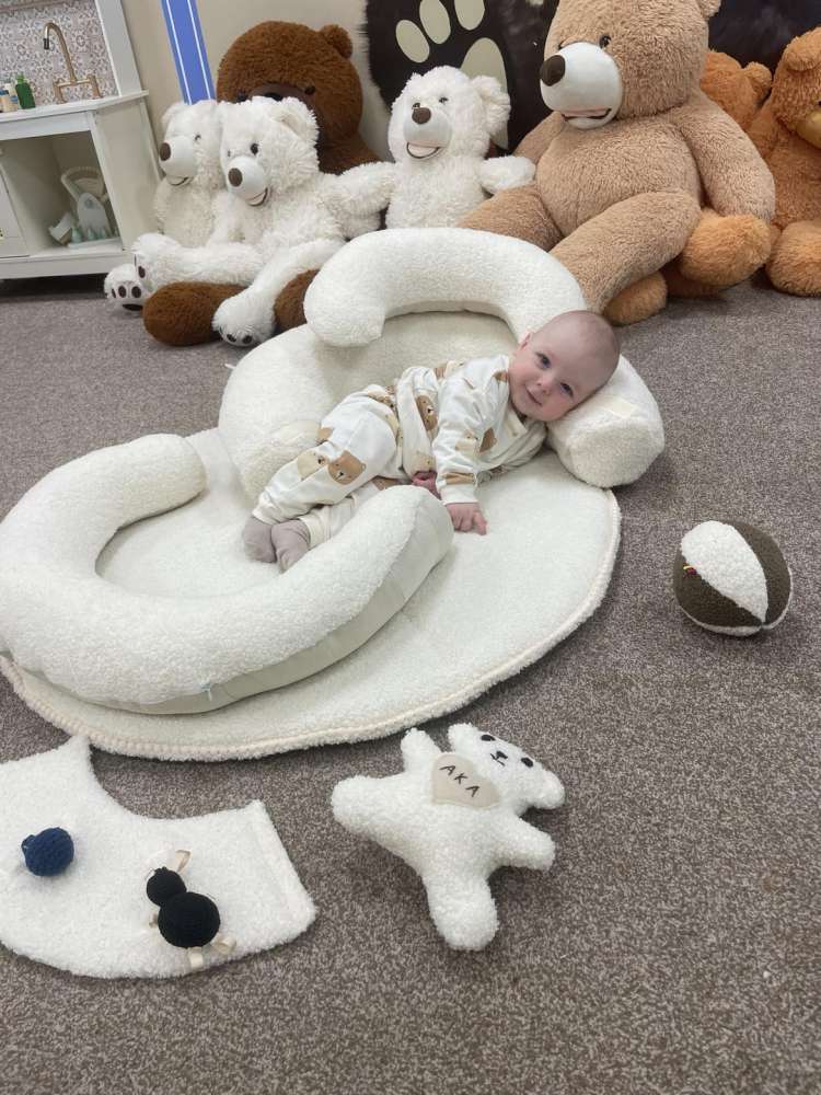 SĖDINUKAS Komfortas ,,TEDDY vanilinė meškutė,,