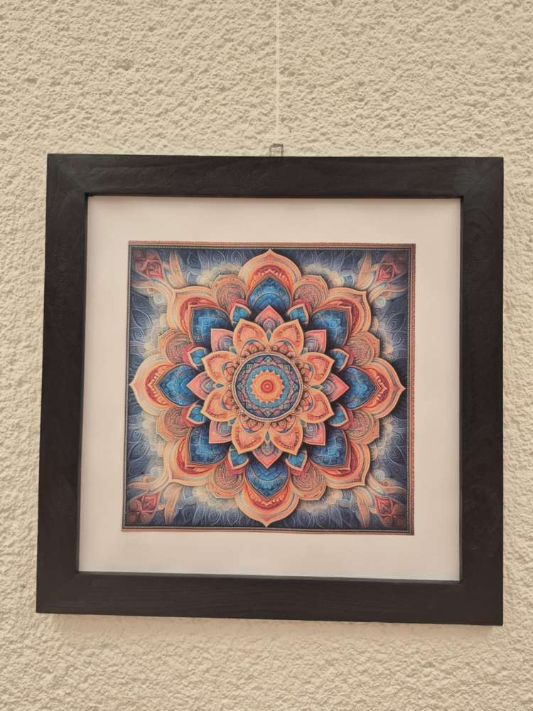 DI pagalba kurtas paveikslas Mandala „Širdies žiedas“ – ramybės ir pusiausvyros žemėlapis