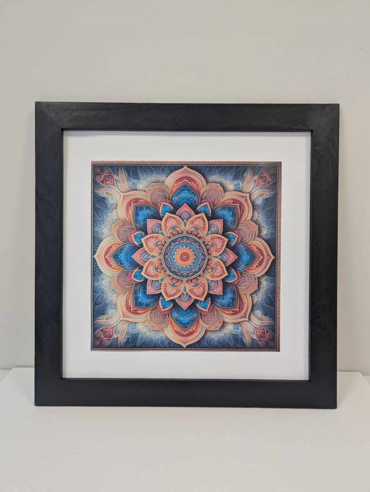 DI pagalba kurtas paveikslas Mandala „Širdies žiedas“ – ramybės ir pusiausvyros žemėlapis