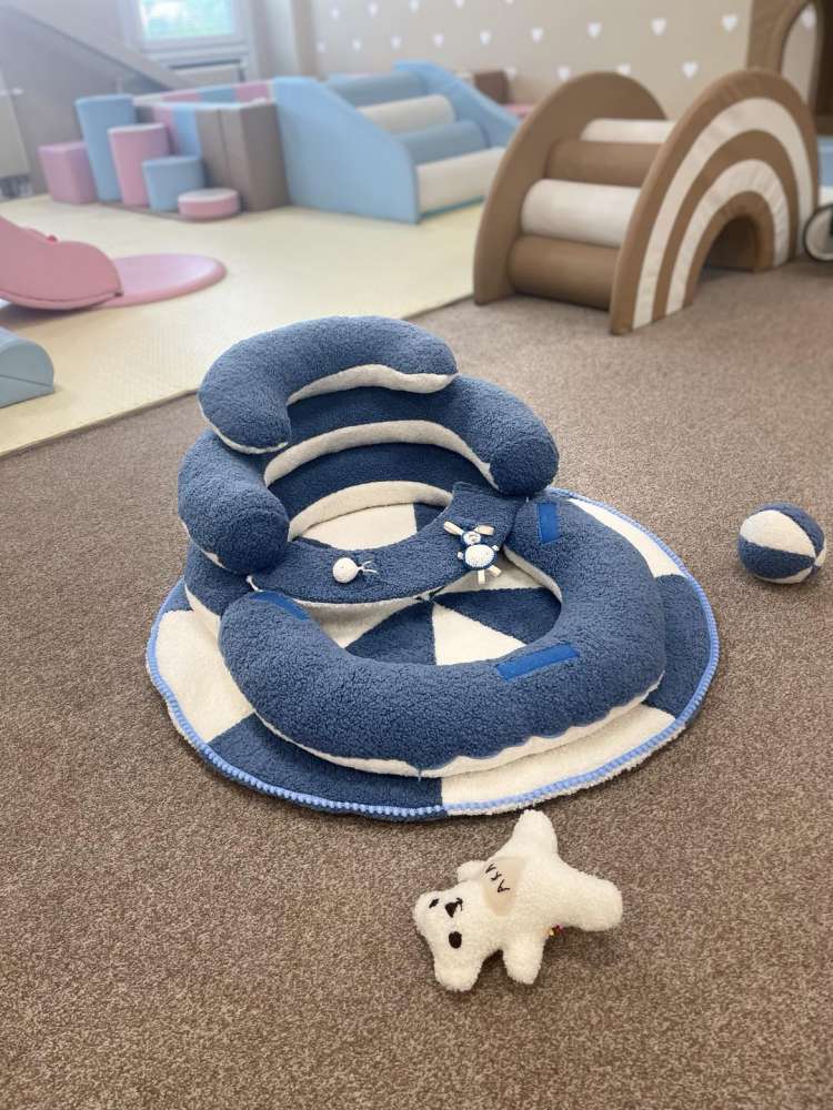 SĖDINUKAS Transformeris su apvaliu kilimėliu ,,Teddy vandenynas,,