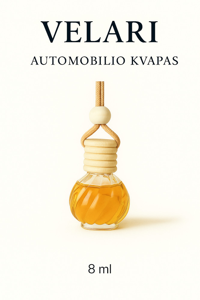 Automobilių kvapai - pakabinami, skirtingų kvapų 8ml