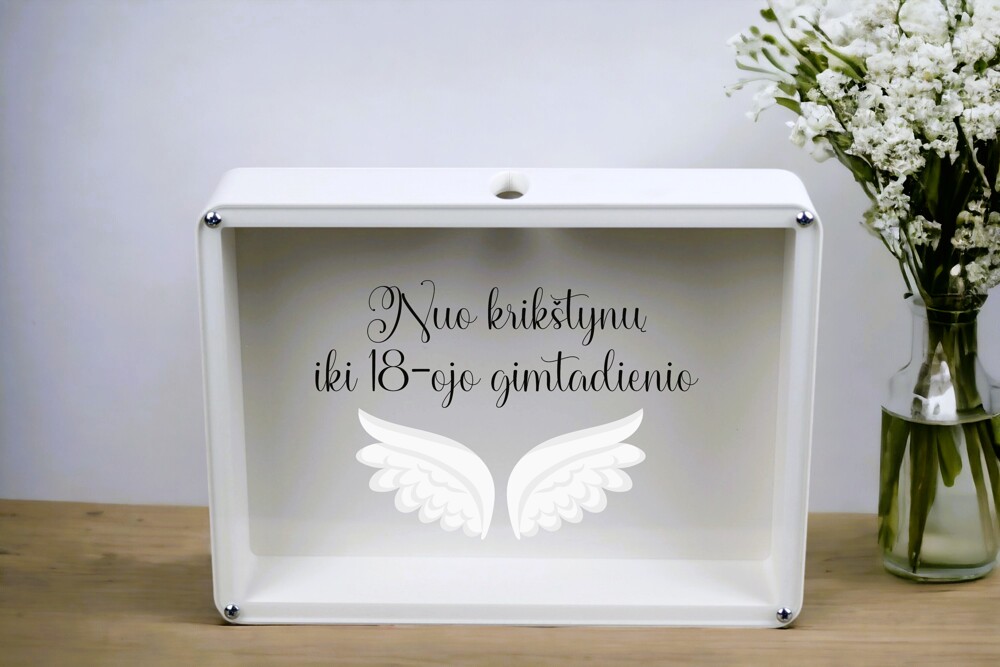 3D Taupyklė stačiakampė „Nuo krikštynų iki 18-ojo gimtadienio“