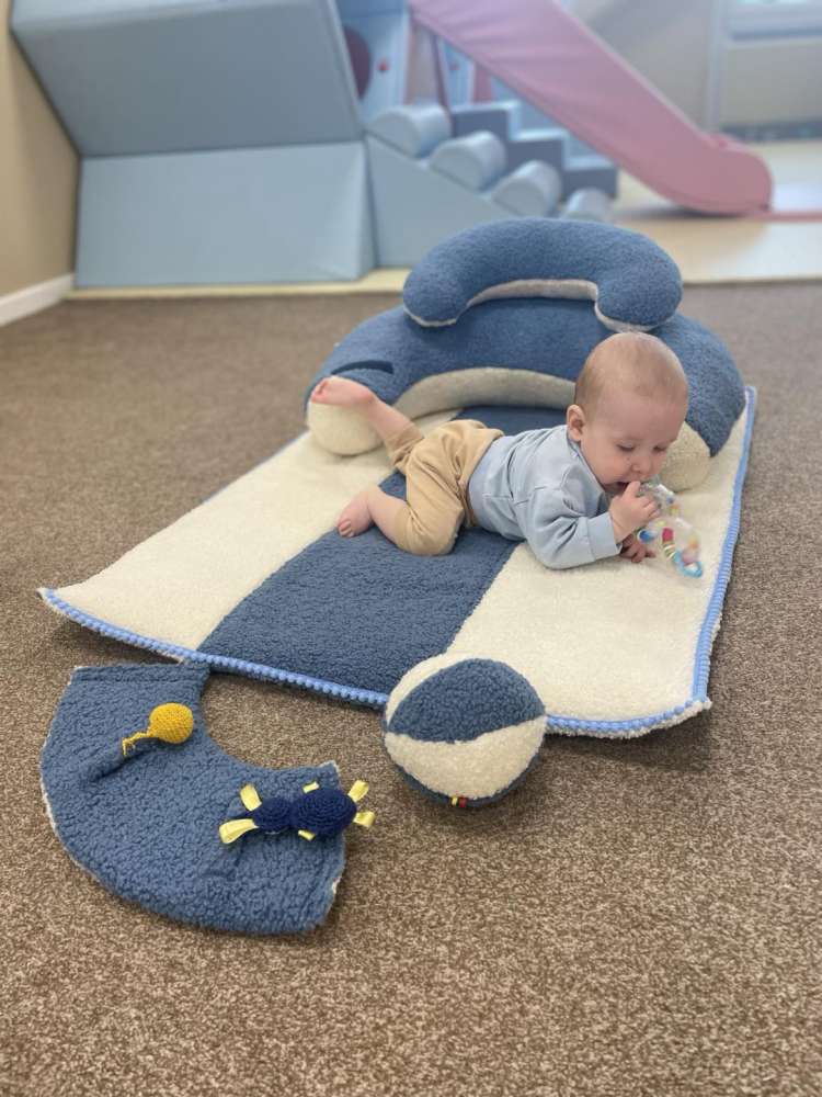 SĖDINUKAS su ilgu kilimėliu ,,Teddy vandenynas,,