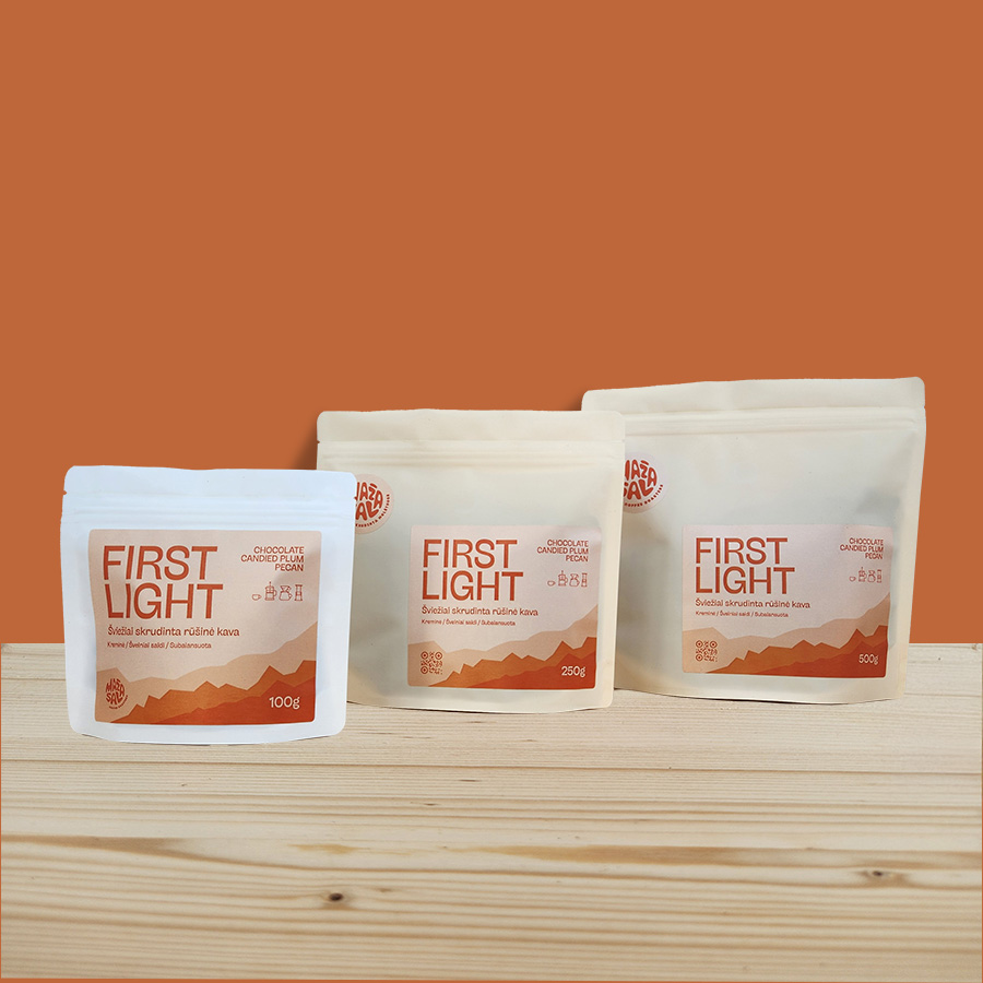 „First light“ kava 250g pupelėmis