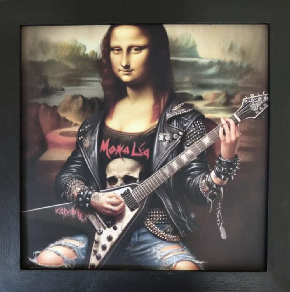 DI pagalba kurtas paveikslas „Stilizuota Mona Liza “