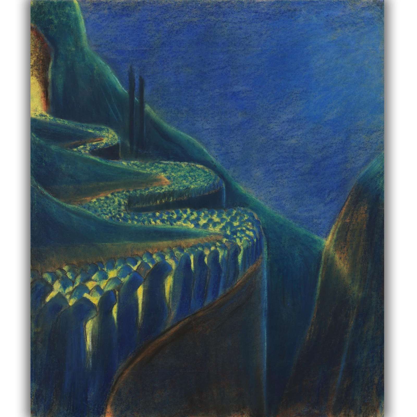 Reprodukcija „Laidotuvių simfonija VI“, Mikalojus Konstantinas Čiurlionis (1903)