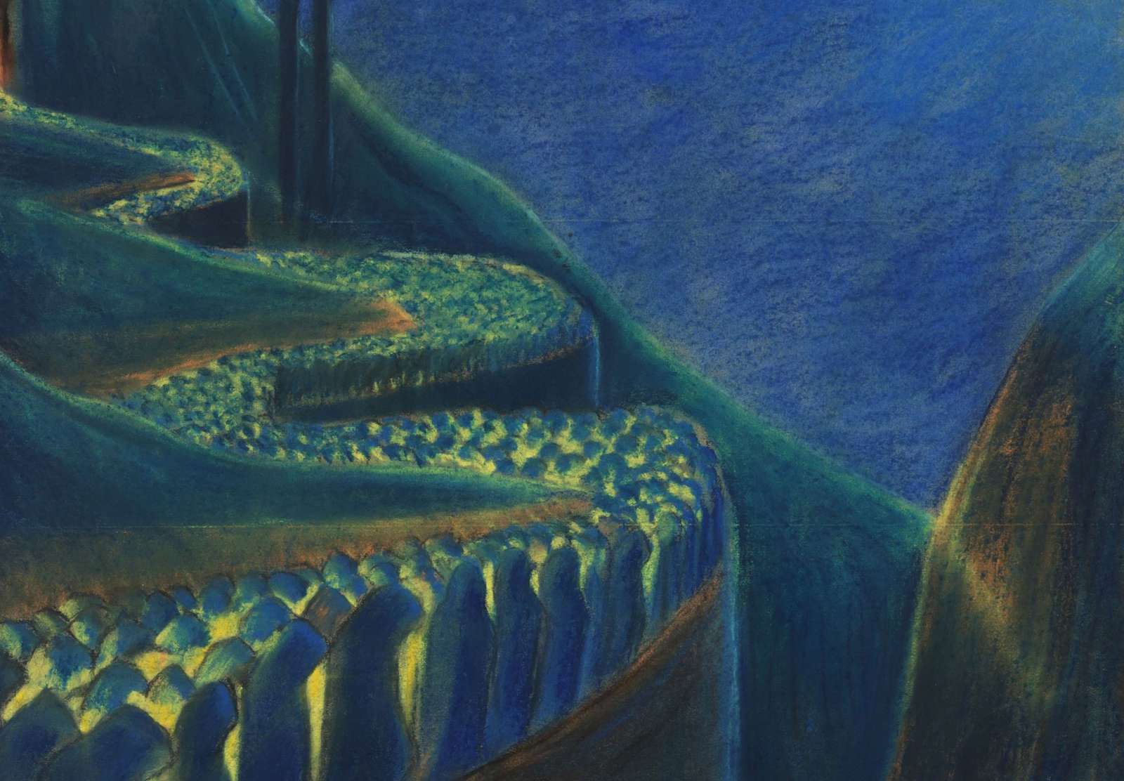 Reprodukcija „Laidotuvių simfonija VI“, Mikalojus Konstantinas Čiurlionis (1903)