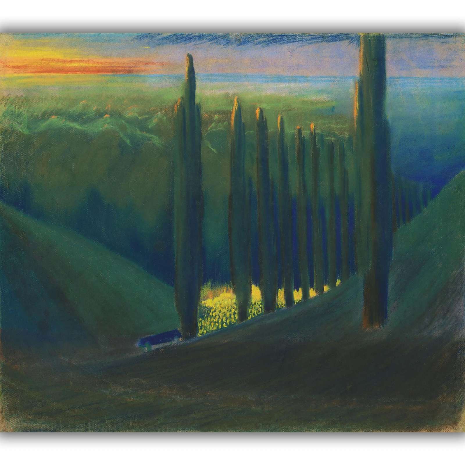 Reprodukcija „Laidotuvių simfonija IV“, Mikalojus Konstantinas Čiurlionis (1903)