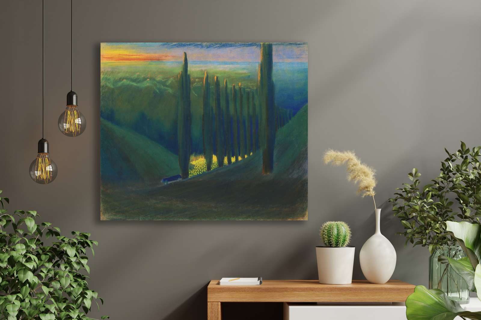 Reprodukcija „Laidotuvių simfonija IV“, Mikalojus Konstantinas Čiurlionis (1903)