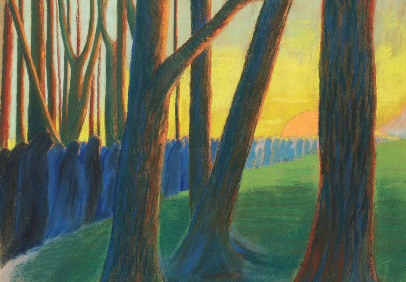 Reprodukcija „Laidotuvių simfonija III“, Mikalojus Konstantinas Čiurlionis (1903)