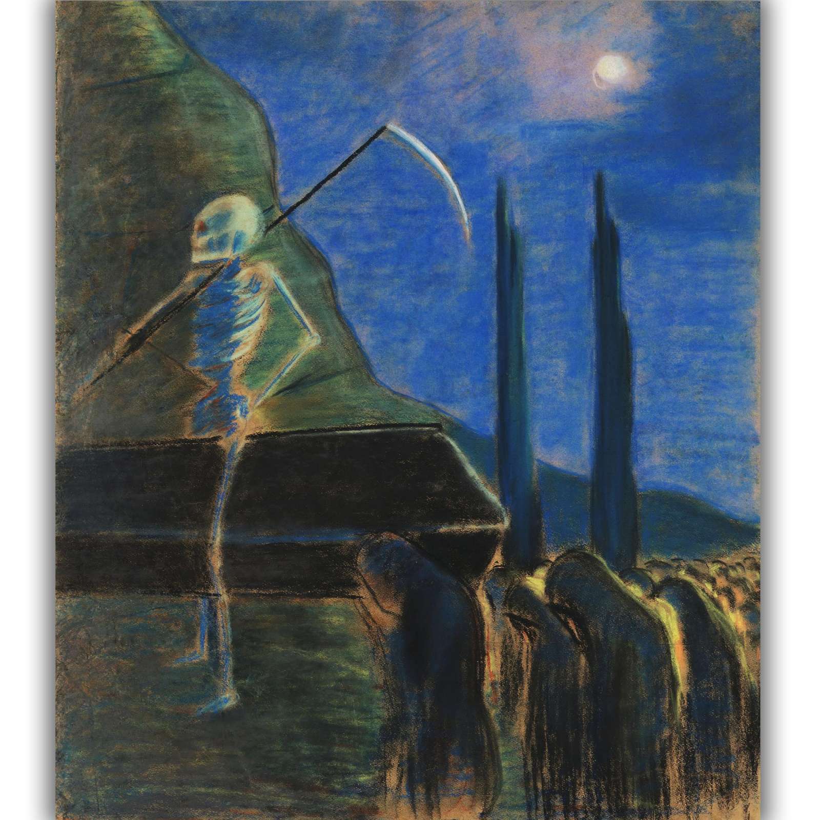 Reprodukcija „Laidotuvių simfonija V“, Mikalojus Konstantinas Čiurlionis (1903)