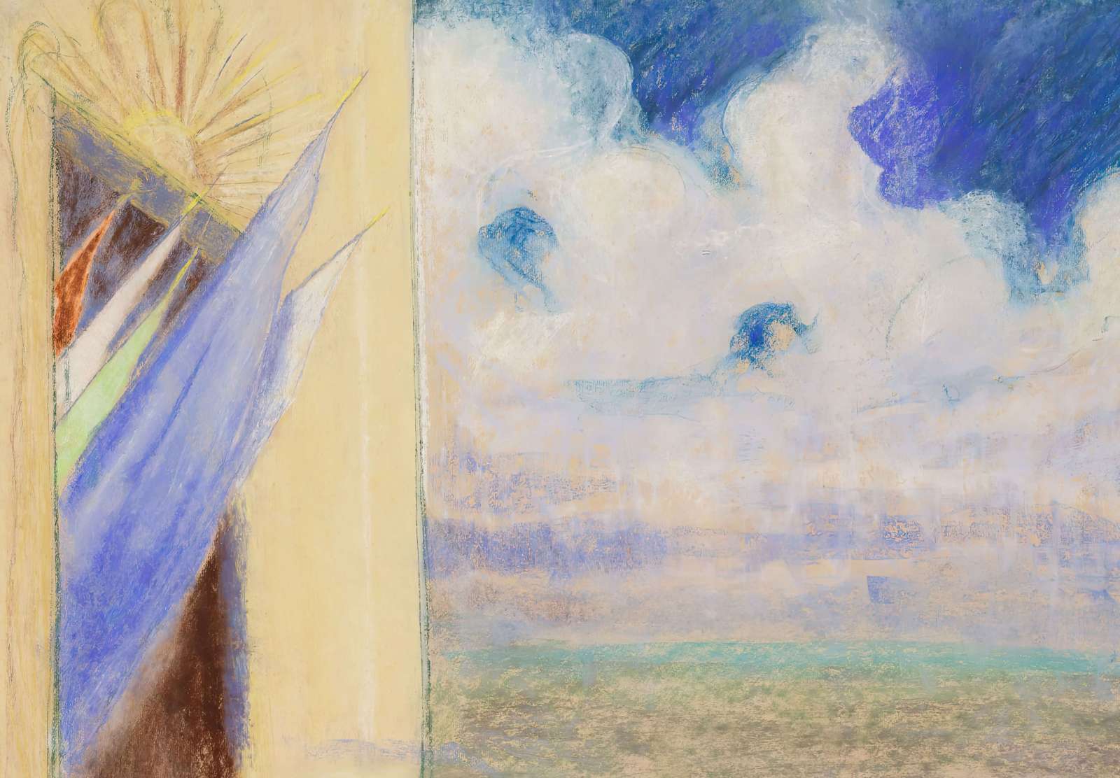 Reprodukcija „Vėliavos“, Mikalojus Konstantinas Čiurlionis (1905)