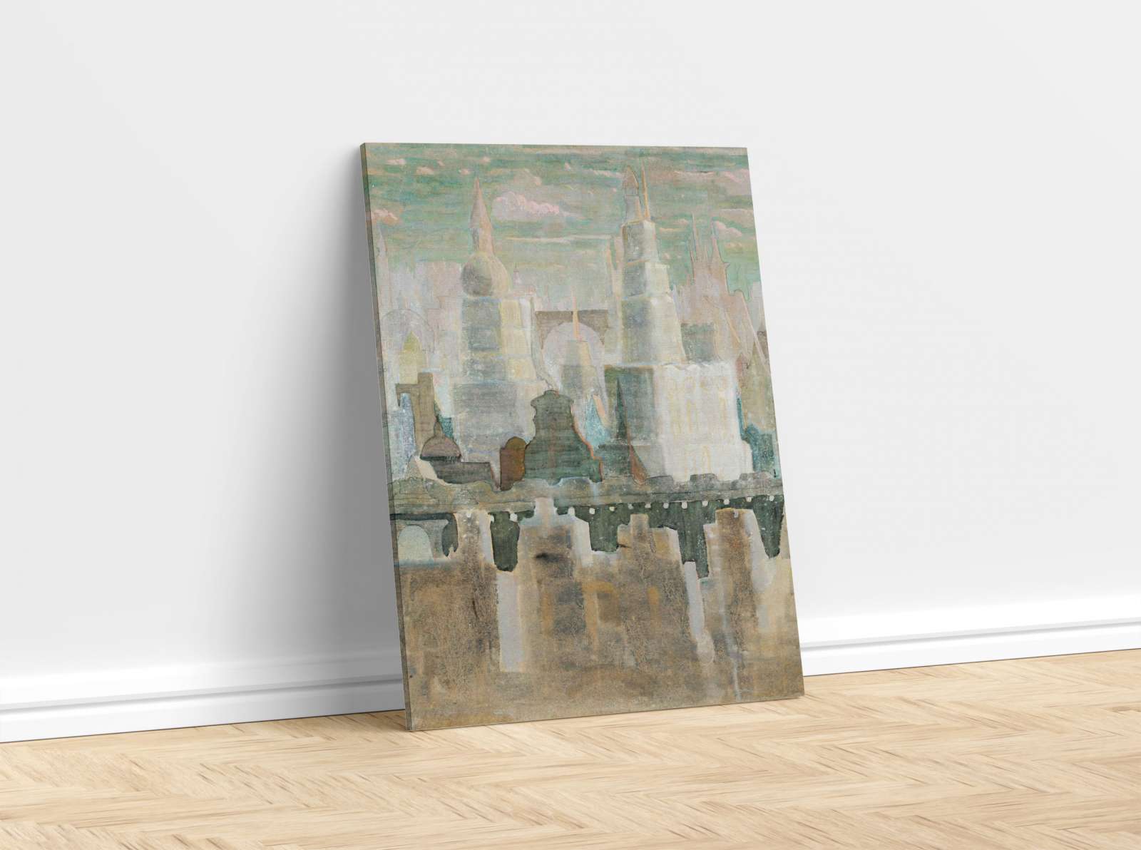 Reprodukcija „Miestas“, Mikalojus Konstantinas Čiurlionis (1908)