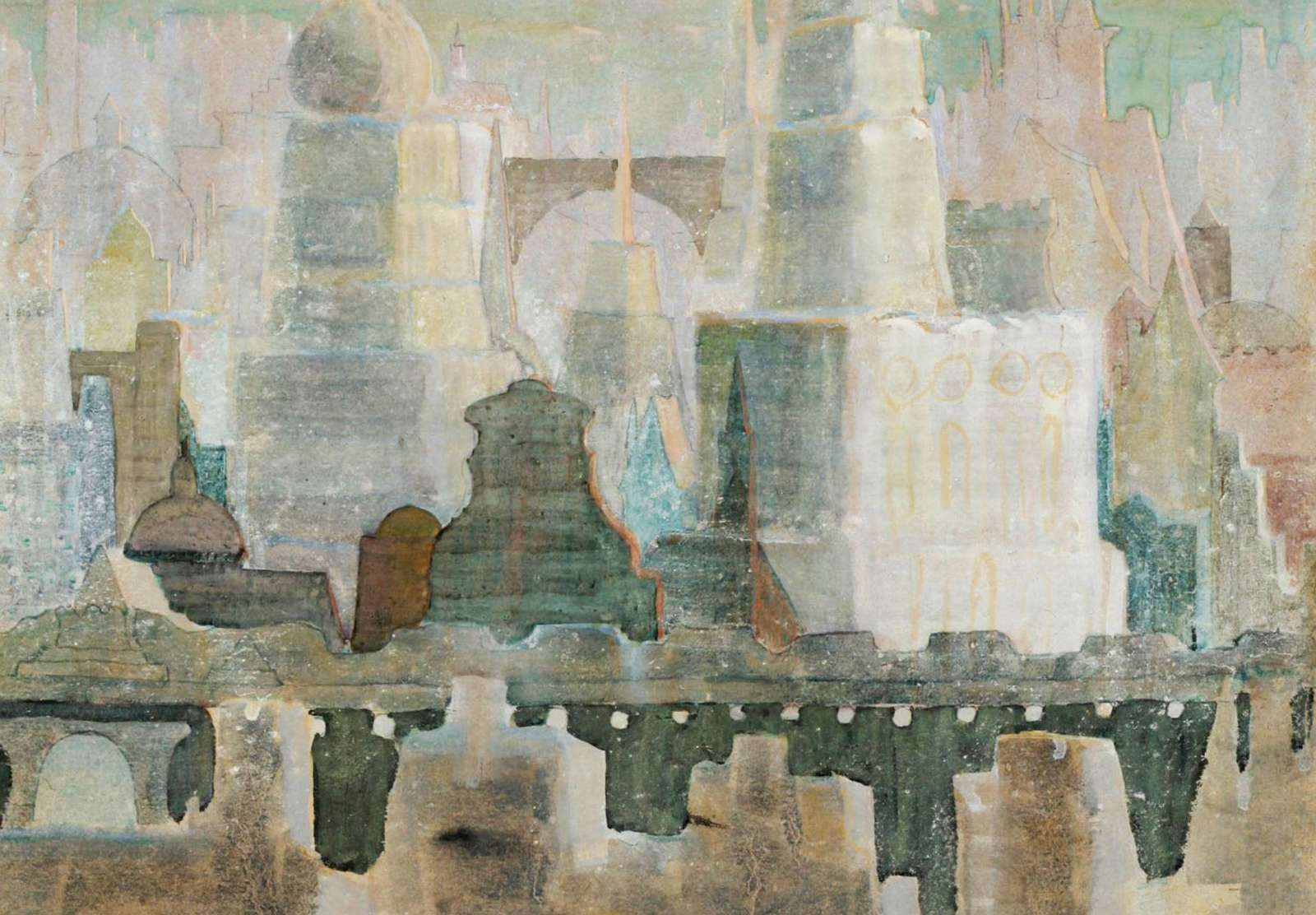 Reprodukcija „Miestas“, Mikalojus Konstantinas Čiurlionis (1908)