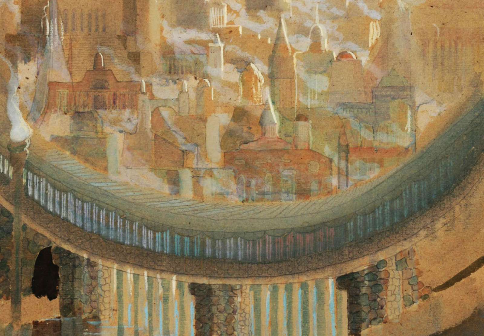 Reprodukcija „Miestas II“, Mikalojus Konstantinas Čiurlionis (1908)