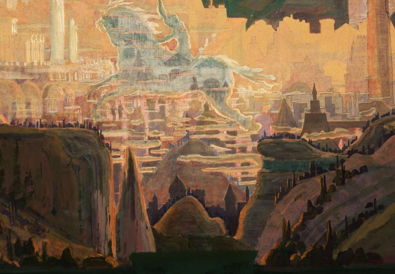 Reprodukcija „Vyčio preliudas“, Mikalojus Konstantinas Čiurlionis (1909)