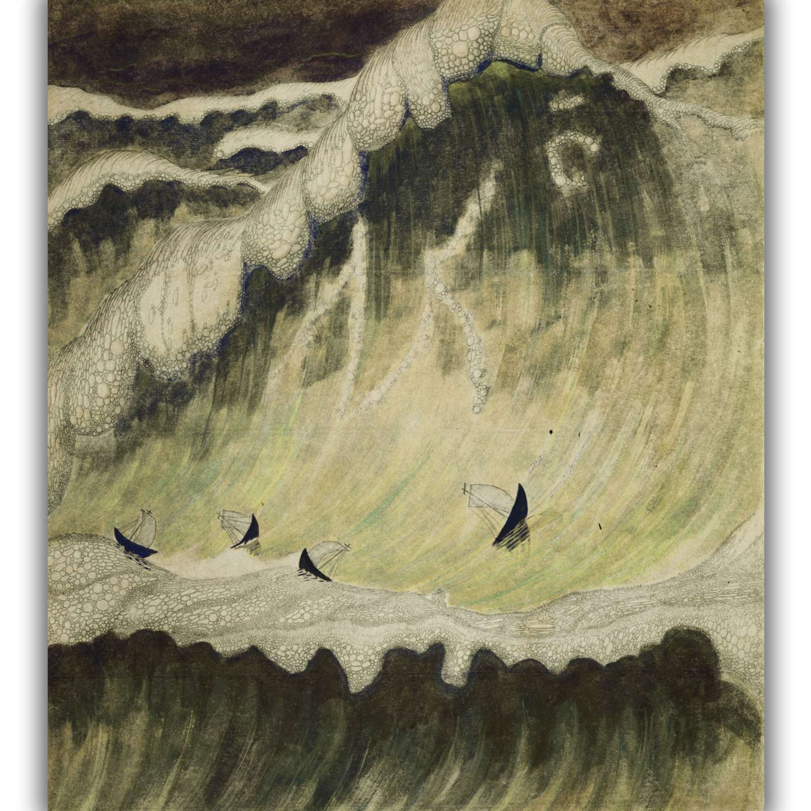 Reprodukcija „Jūros sonata Finale“, Mikalojus Konstantinas Čiurlionis (1908)