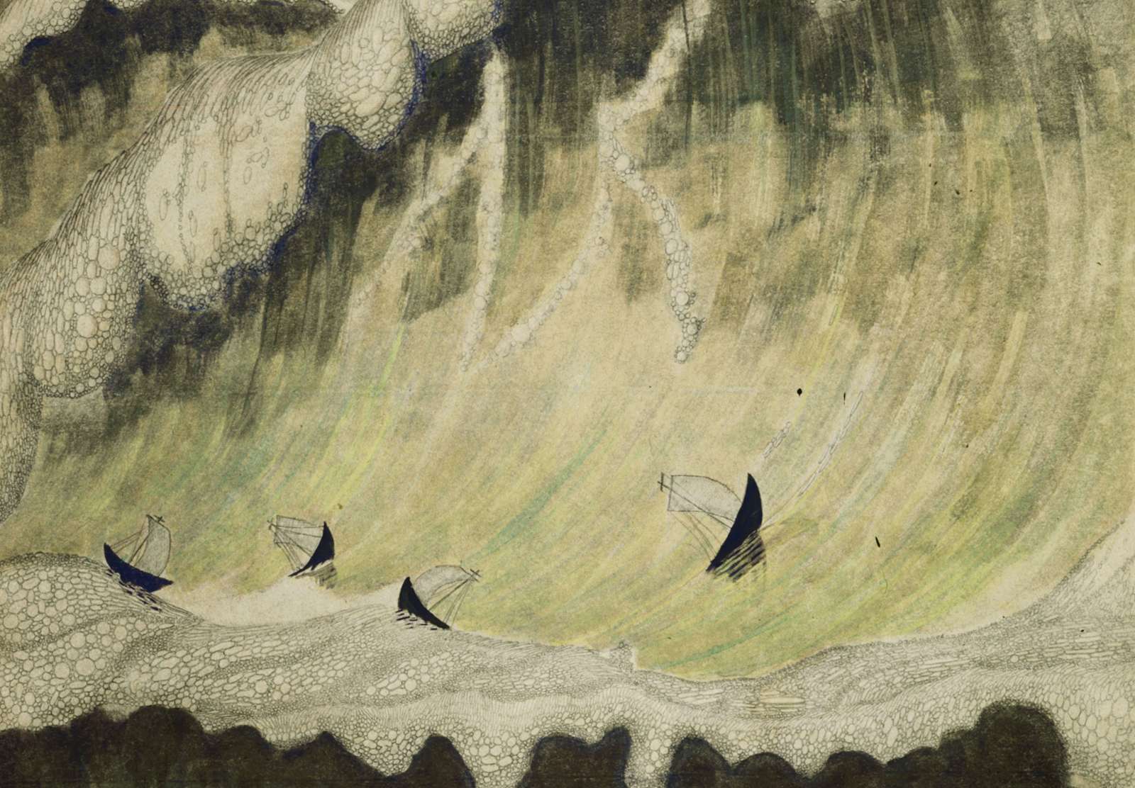 Reprodukcija „Jūros sonata Finale“, Mikalojus Konstantinas Čiurlionis (1908)