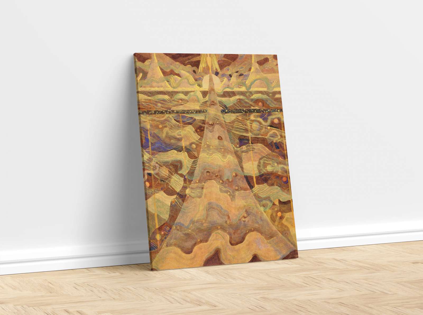 Reprodukcija „Žvaigždžių Sonata Allegro“, Mikalojus Konstantinas Čiurlionis (1908)