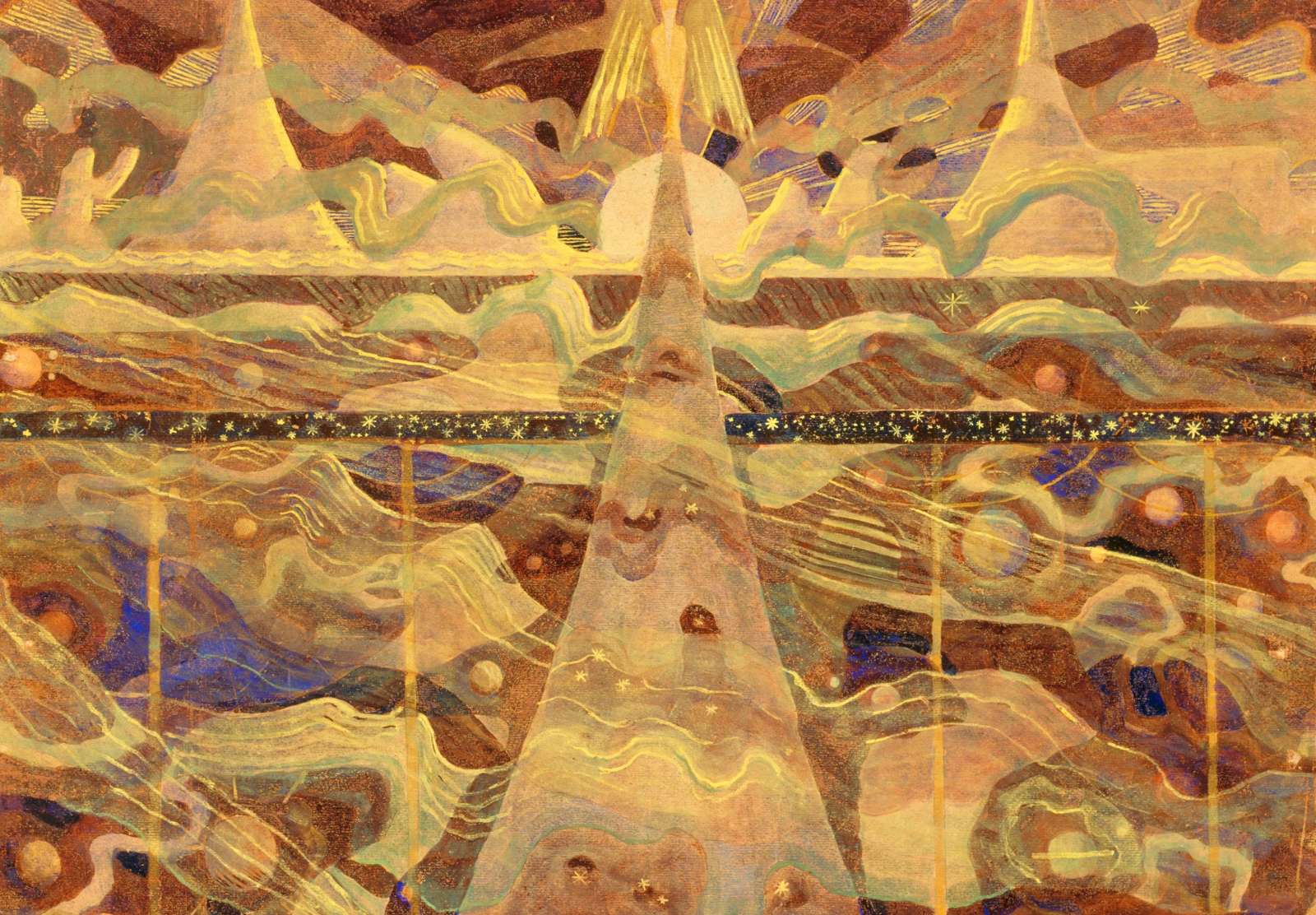 Reprodukcija „Žvaigždžių Sonata Allegro“, Mikalojus Konstantinas Čiurlionis (1908)