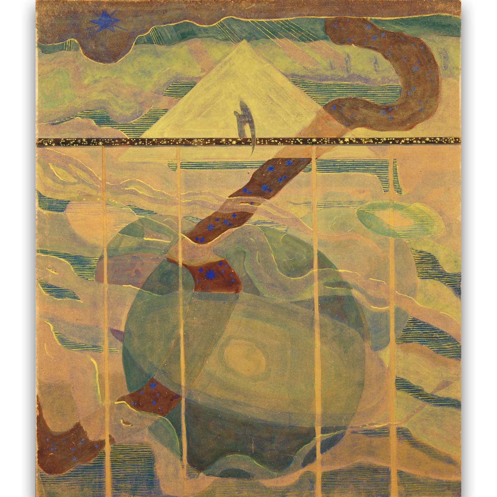 Reprodukcija „Žvaigždžių Sonata“, Mikalojus Konstantinas Čiurlionis (1908)