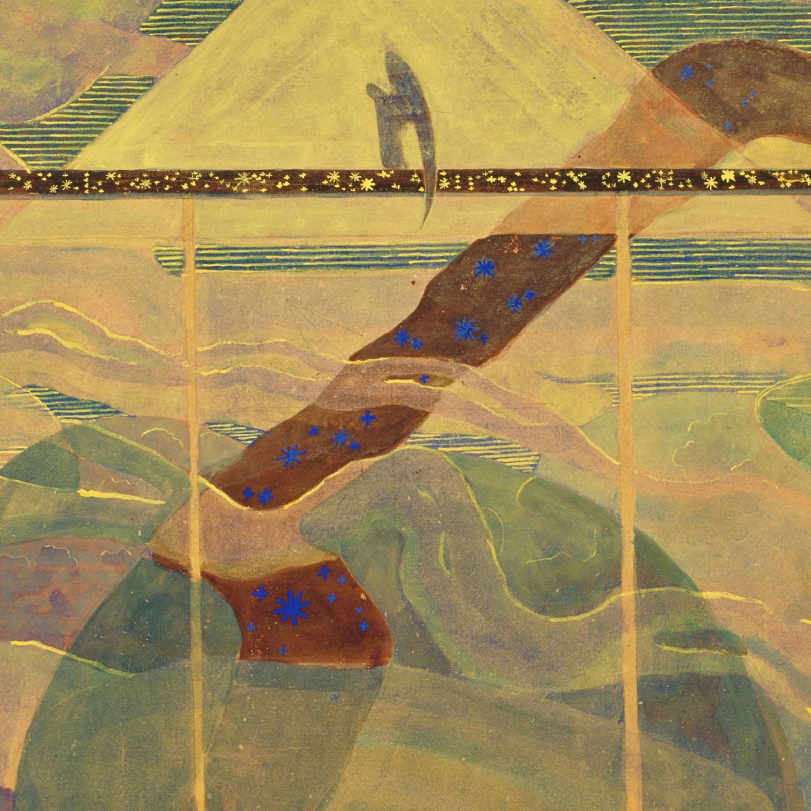 Reprodukcija „Žvaigždžių Sonata“, Mikalojus Konstantinas Čiurlionis (1908)