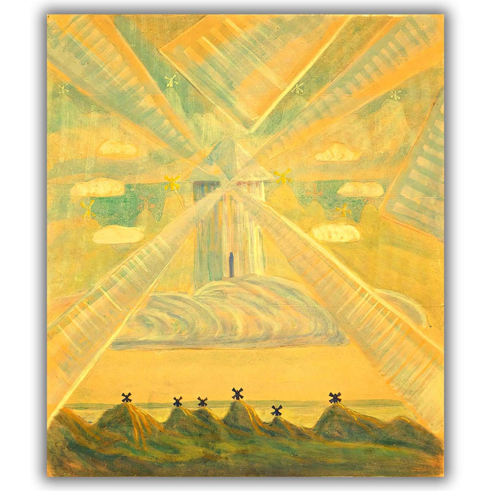 Reprodukcija „Pavasario sonata Andante“, Mikalojus Konstantinas Čiurlionis (1907)