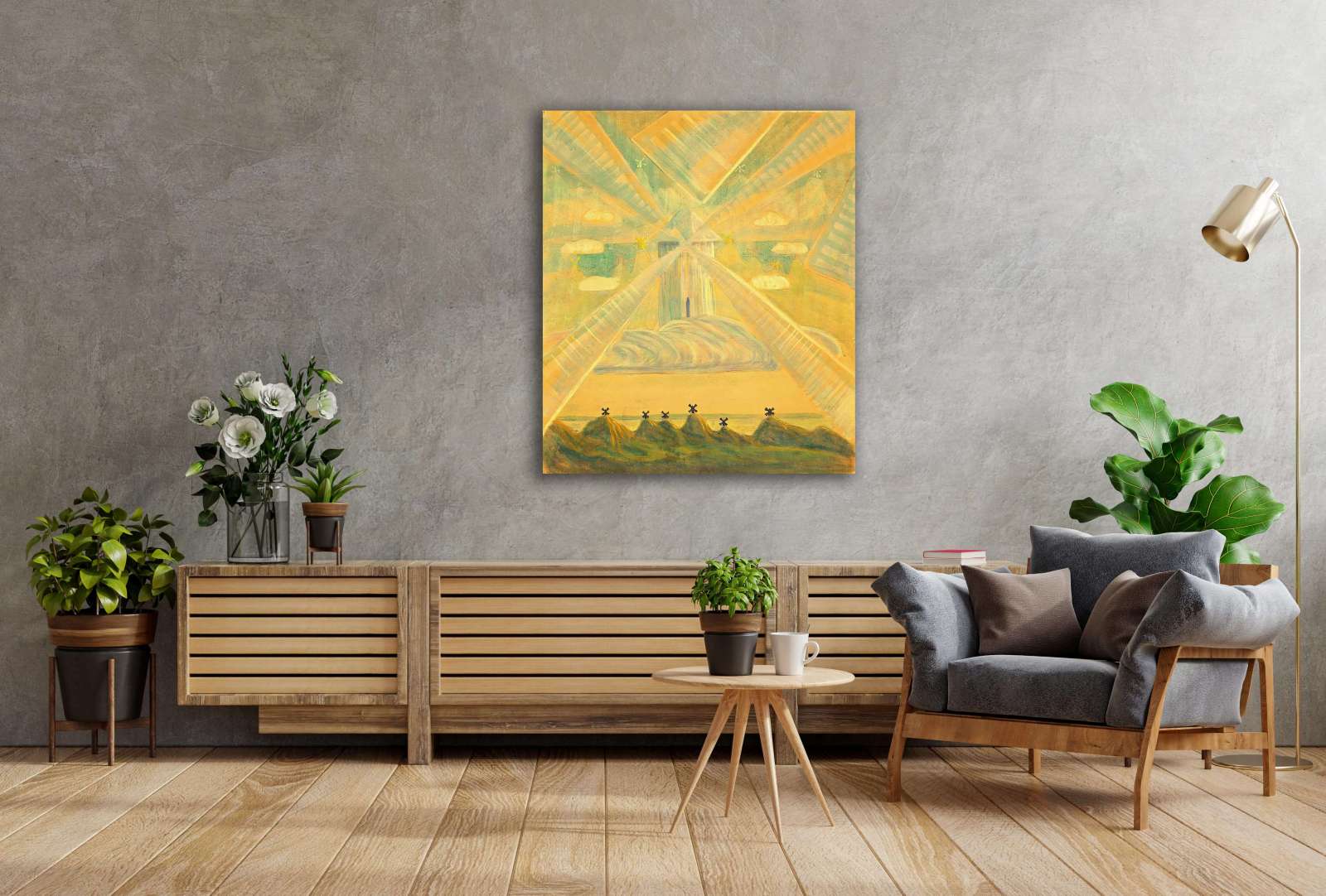 Reprodukcija „Pavasario sonata Andante“, Mikalojus Konstantinas Čiurlionis (1907)