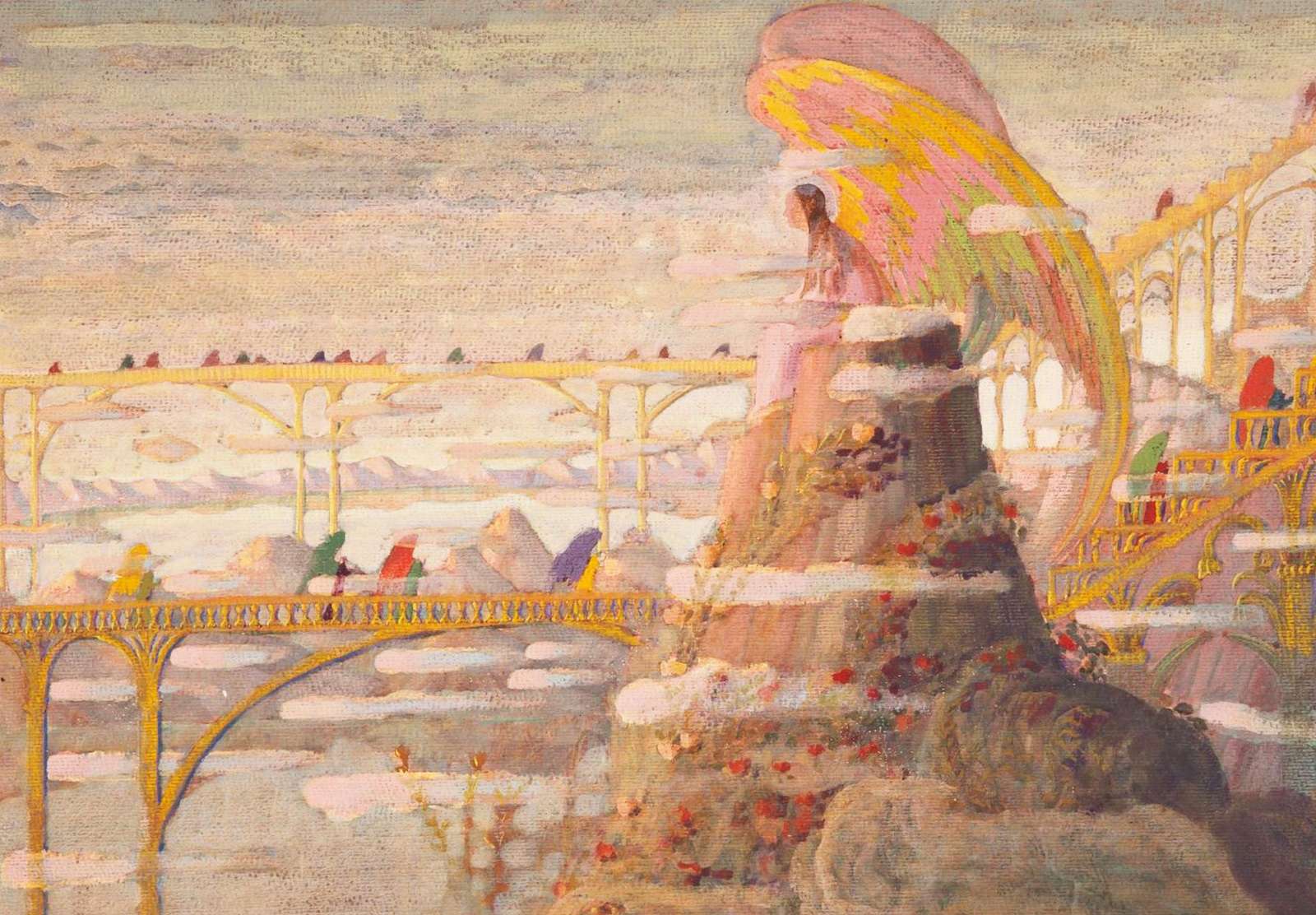 Reprodukcija „Angelo preliudas“, Mikalojus Konstantinas Čiurlionis (1909)